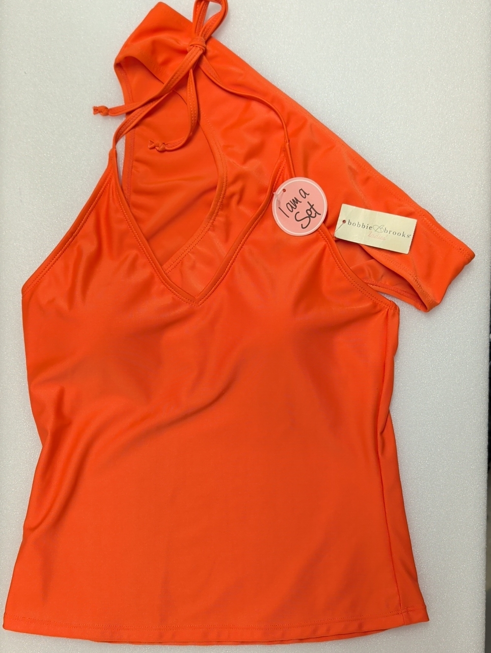 Bobbie & Brooks Orange Halter Tankini Set Size Medium
